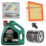 SERVICE KIT FOR FORD FIESTA 1.0 TITANIUM 13-18 CASTROL OIL & OIL AIR & NGK PLUG
