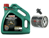 SERVICE KIT FITS FORD FIESTA 1.0 TITANIUM 13-18 CASTROL 5W20 & OIL FILTER & PLUG