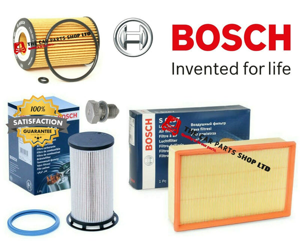 BOSCH SERVICE KIT FILTERS KIT FOR VW GOLF GT TDI 2.0 MK7 2012-2018 AIR OIL FUEL