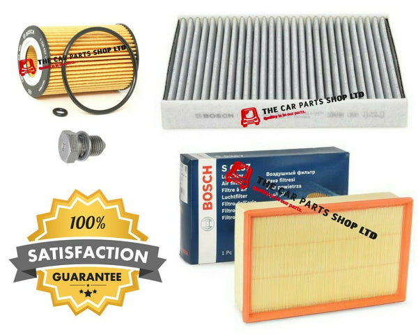 BOSCH SERVICE KIT FILTER KIT FOR VW GOLF GT TDI 2.0 MK7 12-18 CABIN AIR OII PLUG