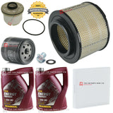 FOR TOYOTA HILUX 2.5 D4D KUN25 FULL SERVICE KIT 10L OIL & ALL FILTERS + PLUG NEW