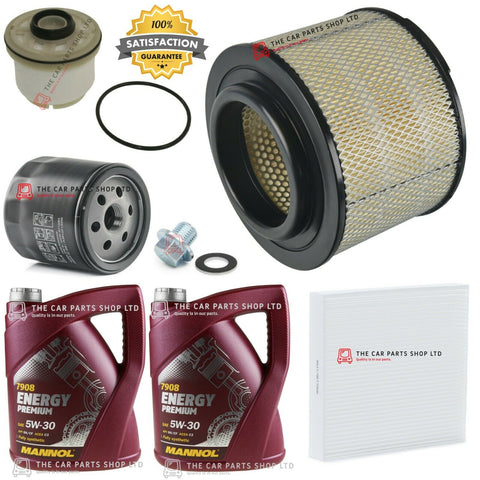 FOR TOYOTA HILUX 2.5 D4D KUN25 FULL SERVICE KIT 10L OIL & ALL FILTERS + PLUG NEW