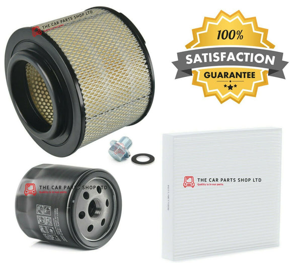 FITS TOYOTA HILUX 2.5 D4D KUN25 SERVICE FILTERS KIT AIR OIL CABIN FILTER & PLUG