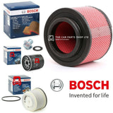 BOSCH SERVICE FILTERS KIT TO FIT TOYOTA HILUX 2.5 D4D 2006> FUEL OIL AIR & PLUG