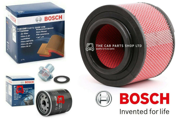BOSCH SERVICE FILTERS KIT TO FIT TOYOTA HILUX 2.5 D4D 2006> BOSCH AIR & OIL PLUG