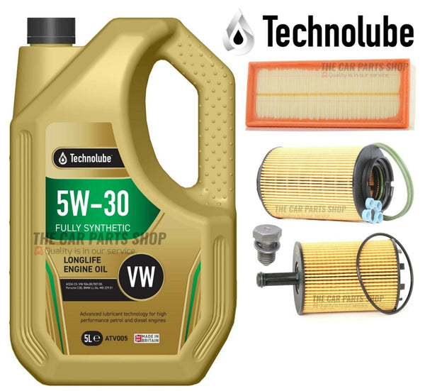 FOR VW GOLF MK5 GT TDI 05-09 REPLACEMENT SERVICE KIT 5L OIL + AIR FUEL OIL FILT