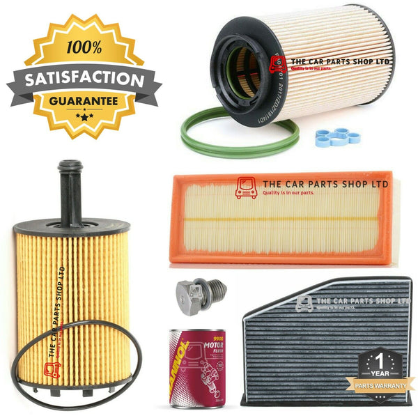 FOR VW GOLF MK5 GT TDI 05-09 FULL SERVICE FILTERS KIT WITH NEW SUMP PLUG