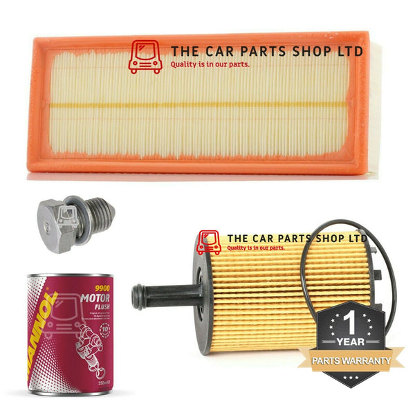 AIR FILTER & OIL FILTER FOR VW GOLF MK5 GT TDI 05-09 + ENGINE FLUSH & SUMP PLUG
