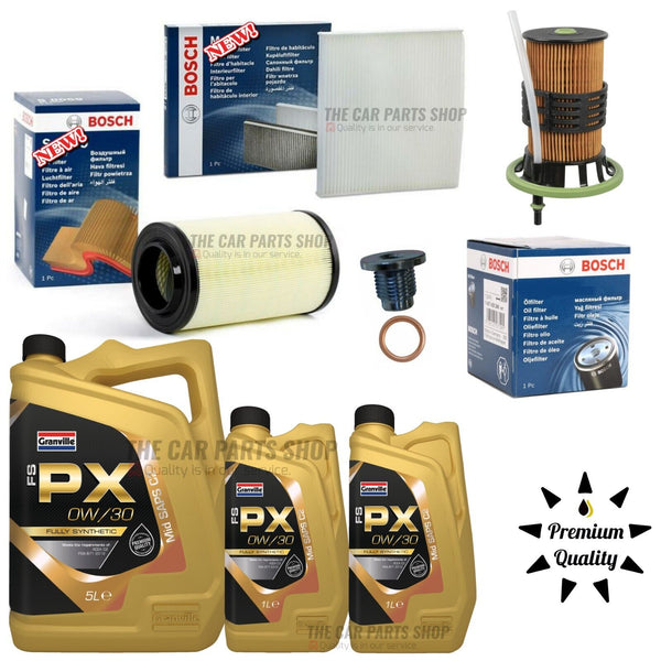 TO FIT CITROEN RELAY MK3 L3H2 BLUEHDI FULL BOSCH SERVICE KIT WITH 0W-30 OIL PLUG