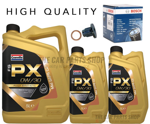 TO FIT CITROEN RELAY MK3 BLUEHDI BOSCH SERVICE KIT 7L 0W30 OIL + BOSCH FILTER OE