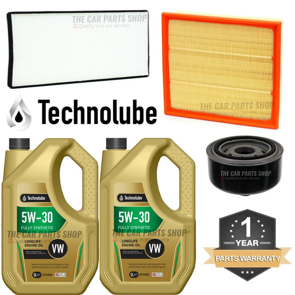 FOR VW LT 2.8 TDI 2002-2006 SERVICE KIT 10L 5W30 OIL & POLLEN AIR OIL FILTERS