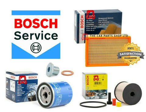 FOR PEUGEOT 307 SE 2.0 HDI 02-08 BOSCH SERVICE FILTERS KIT AIR OIL FUEL & PLUG
