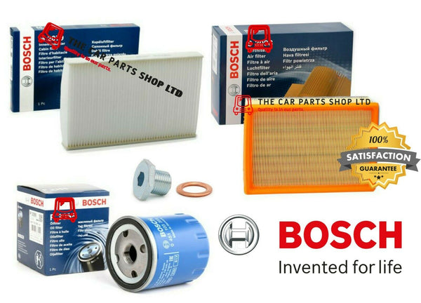 FOR PEUGEOT 307 SE 2.0 HDI 02-08 BOSCH SERVICE FILTERS KIT CABIN AIR OIL FILTER
