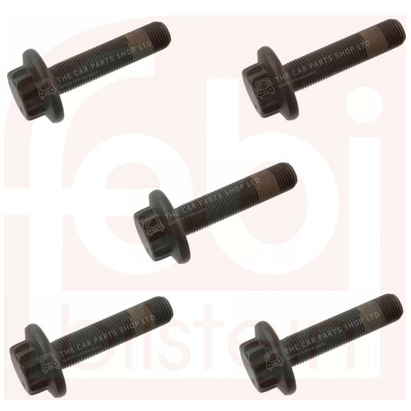 5 X FEBI DRIVESHAFT BOLTS TO FIT AUDI, CUPRA, SEAT, SKODA  AND VW BRAND NEW