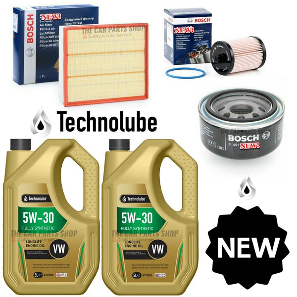 FOR VW LT 46 2.8 DIESEL 2002> BOSCH SERVICE KIT 10L LONGLIFE BOSCH FUEL OIL AIR