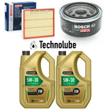 FOR VW LT 46 2.8 DIESEL 2002> BOSCH SERVICE KIT 10L 5W30 & AIR & OIL FILTER NEW