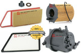 FOR PEUGEOT 206 STYLE 1.4 HDI MK1 FULL SERVICE FILTERS KIT WITH NEW DRAIN PLUG