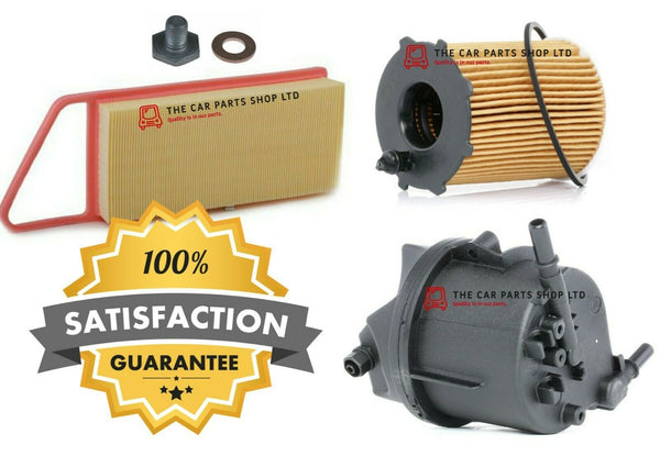 FOR PEUGEOT 206 STYLE 1.4 HDI MK1 SERVICE FILTERS KIT AIR FUEL AND OIL FILTER