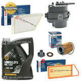 TO FIT PEUGEOT 206 STYLE 1.4 HDI 02-09 FULL BOSCH SERVICE KIT & LONGLIFE OIL NEW