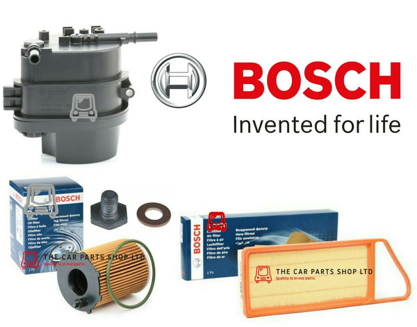BOSCH SERVICE FILTERS KIT FOR PEUGEOT 206 STYLE 1.4 HDI 2002-2009 AIR OIL FUEL
