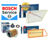 BOSCH SERVICE FILTERS KIT FOR PEUGEOT 206 STYLE 1.4 HDI POLLEN AIR OIL BOSCH