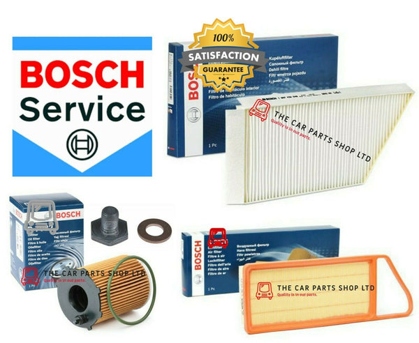 BOSCH SERVICE FILTERS KIT FOR PEUGEOT 206 STYLE 1.4 HDI POLLEN AIR OIL BOSCH