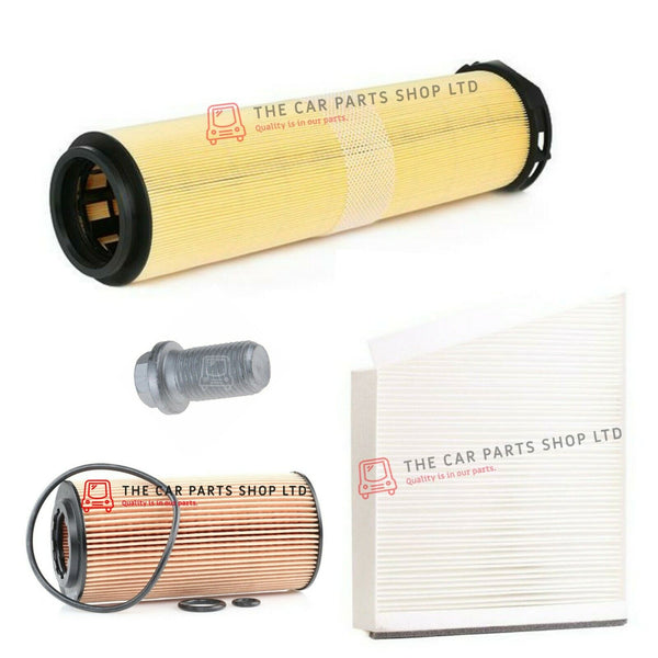 FOR MERCEDES E320 3.2 CDI W211 SERVICE FILTERS KIT OIL AIR CABIN & SUMP PLUG