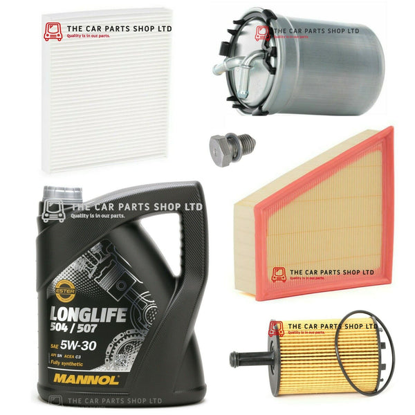 FITS SKODA ROOMSTER 1.4 TDI MK1 FULL SERVICE KIT WITH LONGLIFE 504-507 MOTOR OIL