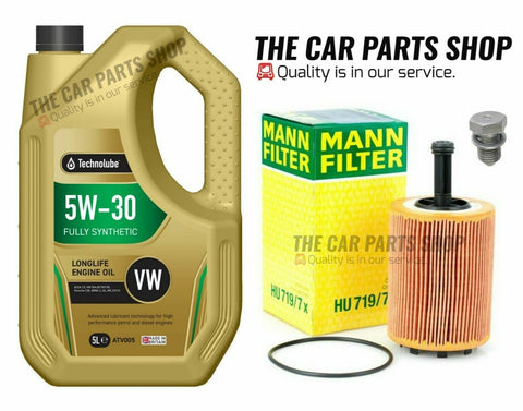 TO FIT VW CADDY MK3 C20 TDI BOSCH SERVICE KIT 5L OIL & BOSCH OIL FILTER & PLUG