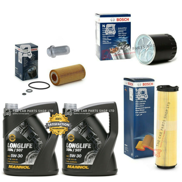 BOSCH SERVICE KIT FOR MERCEDES E320 3.2 CDI W211 BOSCH FUEL OIL AIR & 10L 5W30