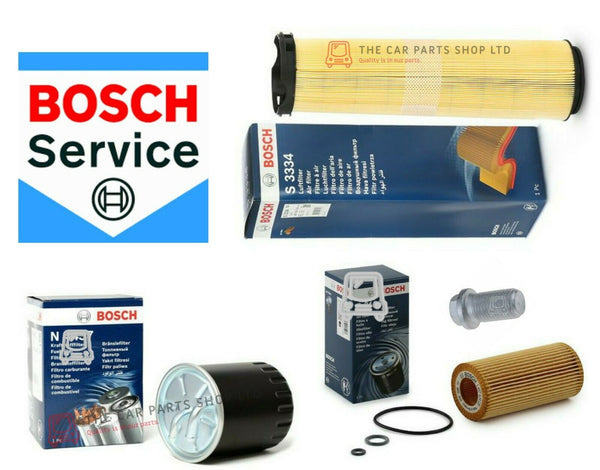 BOSCH SERVICE FILTERS KIT FOR MERCEDES E320 3.2 CDI W211 AIR OIL FUEL & NEW PLUG