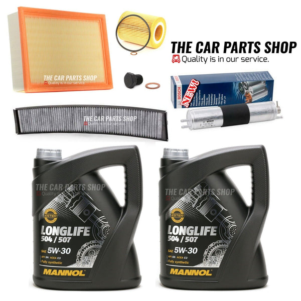 FOR BMW 330CI 3.0 E46 FULL SERVICE KIT 10L 5W30 OIL & AIR OIL CABIN FUEL FILTER