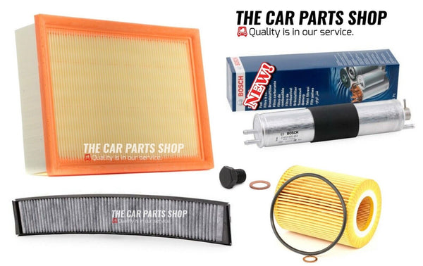 FOR BMW 330CI 3.0 E46 FULL SERVICE FILTER KIT AIR OIL FUEL CABIN FILTER & PLUG
