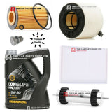 FOR AUDI A4 MK5 2.0 TDI B9 FULL SERVICE KIT 5L 507 & ALL FILTERS & SUMP PLUG NEW