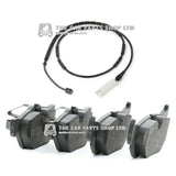 FOR BMW 118D E87 REAR BRAKE PADS AND WARNING WIRE HIGH QUALITY NEW