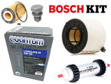 BOSCH SERVICE KIT TO FIT AUDI A4 MK5 2.0 TDI (B9) 5L 5W30 + FUEL OIL AIR & PLUG