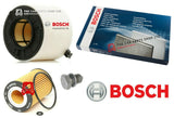 BOSCH SERVICE FILTERS KIT TO FIT AUDI A4 MK5 2.0 TDI AIR OIL CABIN AND SUMP PLUG
