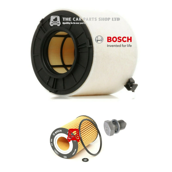 BOSCH SERVICE FILTERS KIT TO FIT AUDI A4 MK5 2.0 TDI BOSCH OIL AND AIR FILTER OE