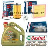 FITS VAUXHALL CORSA D 1.2 MK3 BOSCH SERVICE KIT 4L CASTROL & AIR OIL POLLEN OEM