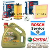 FITS VAUXHALL CORSA D 1.2 MK3 BOSCH SERVICE KIT 4L CASTROL + BOSCH OIL AIR FILT
