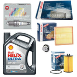 TO FIT VAUXHALL CORSA D 1.2 10-15 FULL BOSCH SERVICE KIT + SHELL 5W-30 DEXOS 2