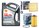 BOSCH SERVICE KIT TO FIT VAUXHALL CORSA D 1.2 10-15 BOSCH AIR OIL & SHELL 5L