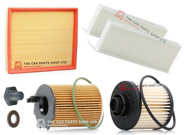 FOR PEUGEOT 308 1.6 BLUEHDI ACTIVE MK2 FULL SERVICE FILTERS KIT
