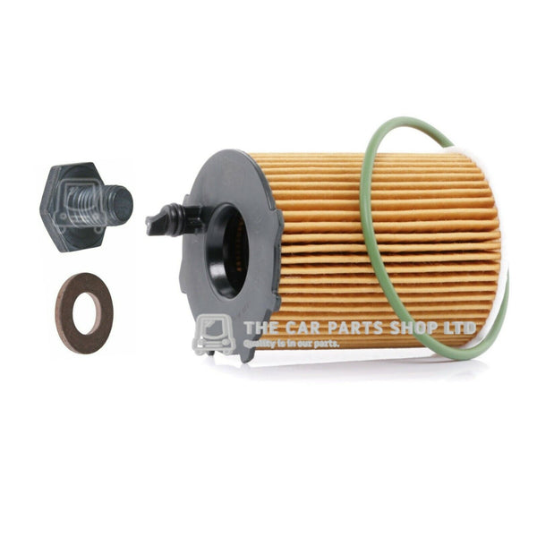 OIL FILTER AND SUMP PLUG FOR PEUGEOT 308 1.6 BLUEHDI ACTIVE MK2