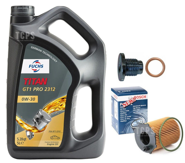 BOSCH SERVICE KIT FITS PEUGEOT 308 1.6 ACTIVE MK2 AIR 5L 0W-30 WITH BOSCH FILT