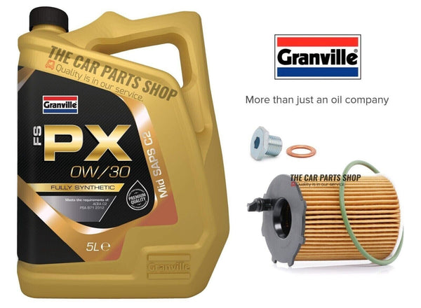 FOR CITROEN BERLINGO 625 ENTERPRISE 1.6 HDI SERVICE KIT 5L OIL & OIL FILTER PLUG
