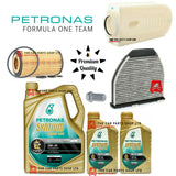 FOR MERCEDES E220 2.1 CDI AMG SPORT SERVICE KIT 7L PETRONAS & AIR OIL CABIN PLUG