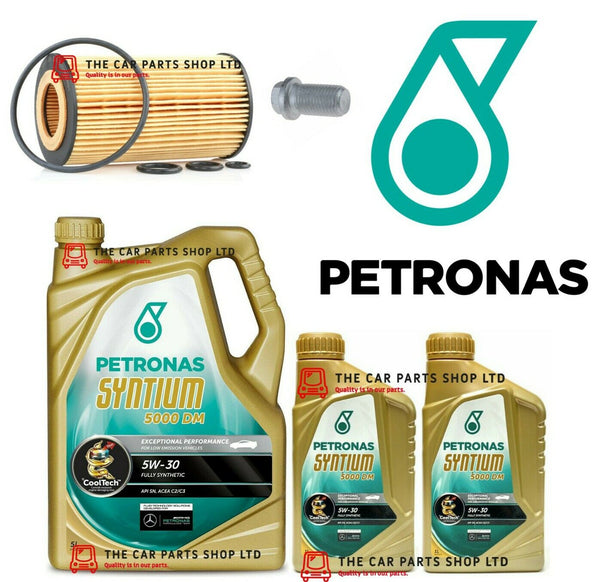 FOR MERCEDES E220 2.1 CDI AMG SPORT SERVICE KIT OIL FILTER 7LITRES PETRONAS 5W30