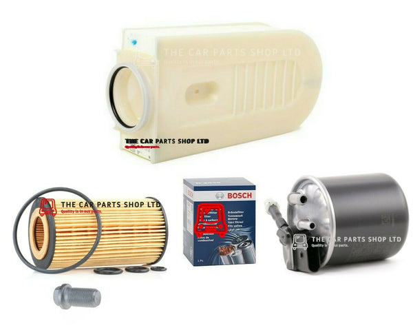FOR MERCEDES E220 2.1 CDI AMG SPORT SERVICE FILTERS KIT OIL AIR & BOSCH FUEL KIT