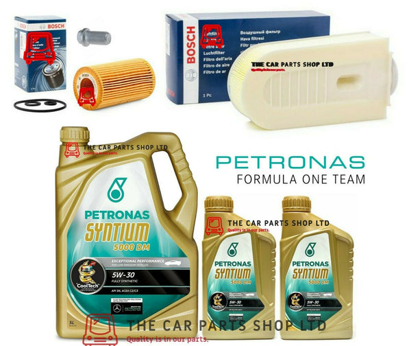 FOR MERCEDES E220 2.1 CDI AMG BOSCH SERVICE KIT 7L 5W30 & BOSCH OIL AIR & PLUG